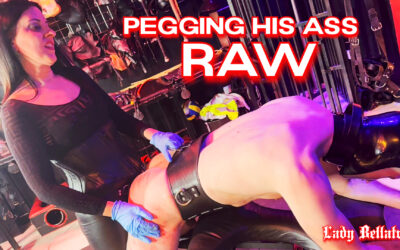 Pegging His Ass Raw